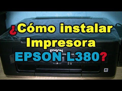 🔴😎Como instalar DE IMPRESORA EPSON L380 Y CARGA DE TINTA👈 👈 - YouTube