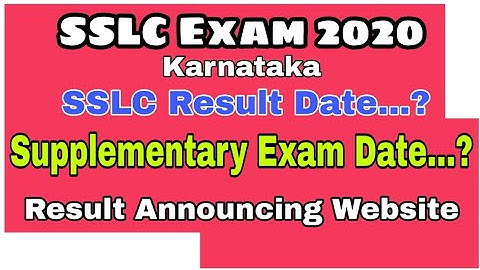 Karnataka SSLC Result 2020 | 10th result date