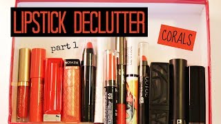 KonMari Lipstick Declutter | Part 1- Corals