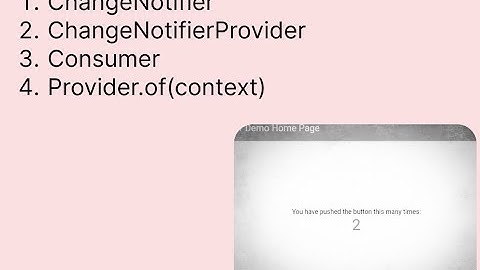 Flutter Provider in 5 Minutes