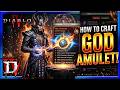 Diablo 4 Crafting Guide : How to Craft a Godly Amulet : Lord of Hatred Horadric Cube Guide Season 13