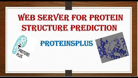 How to predict Protein structure by using Web Server PROTEINSPLUS | Complete Chemistry