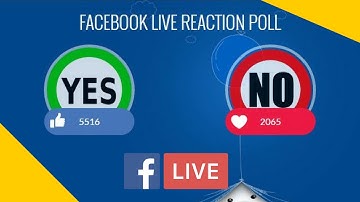 How  to create live reaction poll in facebook