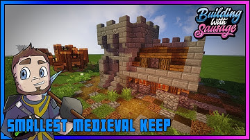 Minecraft - Building with Sausage - SMALLEST MEDIEVAL KEEP! [Vanilla Tutorial 1.12]