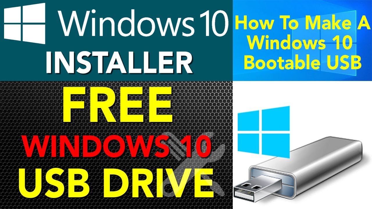 How create Windows 10 USB Boot Drive YouTube