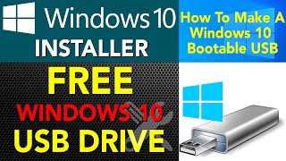 how to create windows 10 usb boot drive