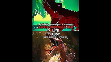 Alpha horned t rex vs rudy #short #iceage3 #primal