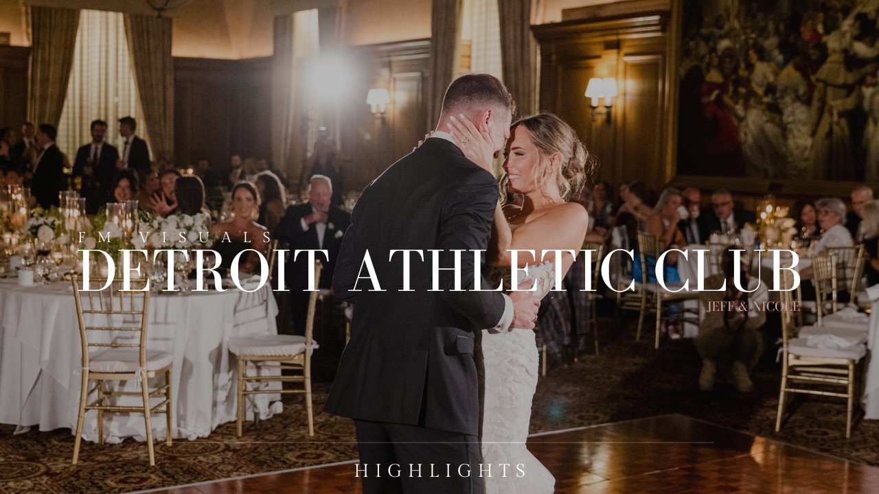 Luxury Detroit Athletic Club Wedding | Jeff & Nicole | Annunciation Greek Orthodox Cathedral