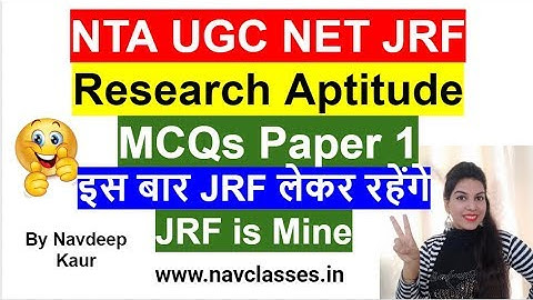 NTA UGC NET Mock Test 15 || Paper 1 || Research Aptitude || December 2019 || By Navdeep Kaur