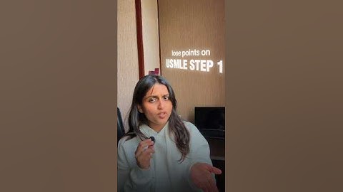 lose points on usmle step 1??