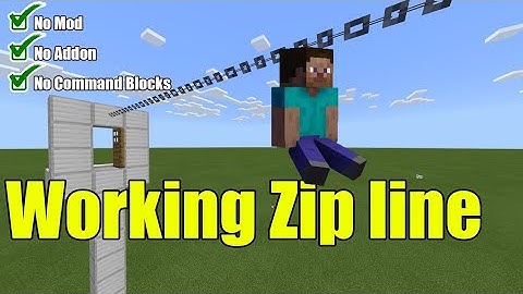 How to make a WORKING Zipline in Minecraft (NO MODS or COMMAND BLOCKS) any version.
