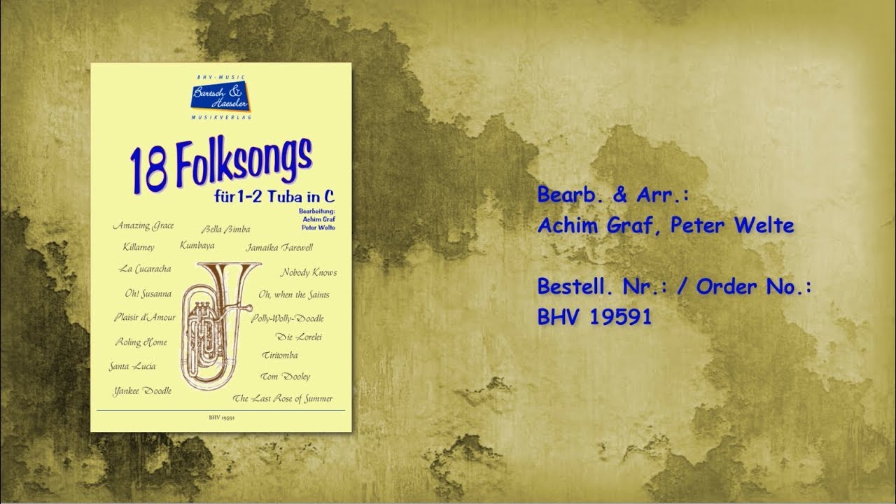 18 Folksongs für zwei Tuba in C 