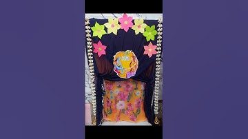 Easy DIY backdrop #diy #backdrop #firstrakshabandhan #rakshabandhan #shorts #ytshorts