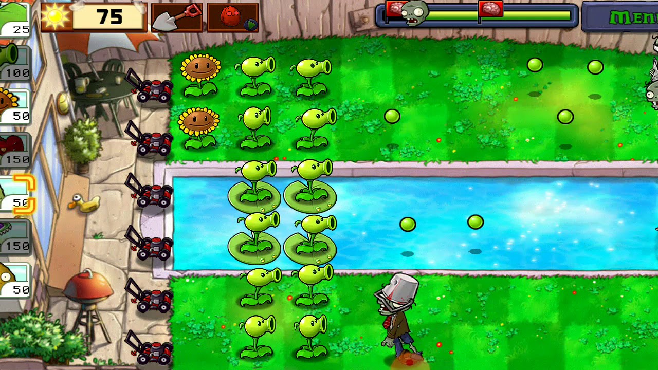 Игры майнкрафт растения против зомби