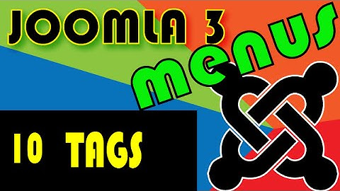 Joomla 3 Tutorials: How to use the Tags Menus