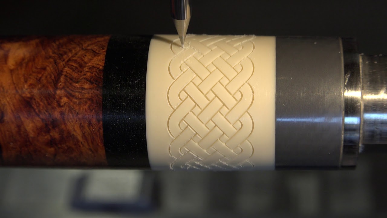 Cue Making engraving on the HRB cue YouTube