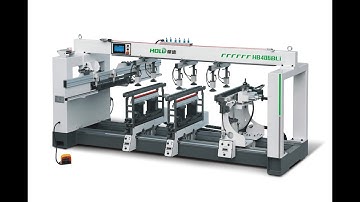 1.5kw 4 Head Multi Drilling Machine For Wood Cabinet Line Boring Machine -HB406BLI