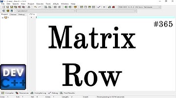 Random matrix row in C Language || Simple Method Apply