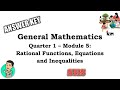 General Mathematics Grade 11 Quarter 1 Module 4 Answer Key
