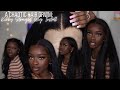 A Chaotic Hair GRWM: Melted Kinky Straight Lace Front Wig Install Ft Slove Hair | Oré Otun