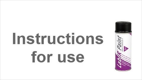 Washable thermographic paint - instructions for use