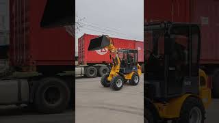 mini wheel loader CS908 nice working video.