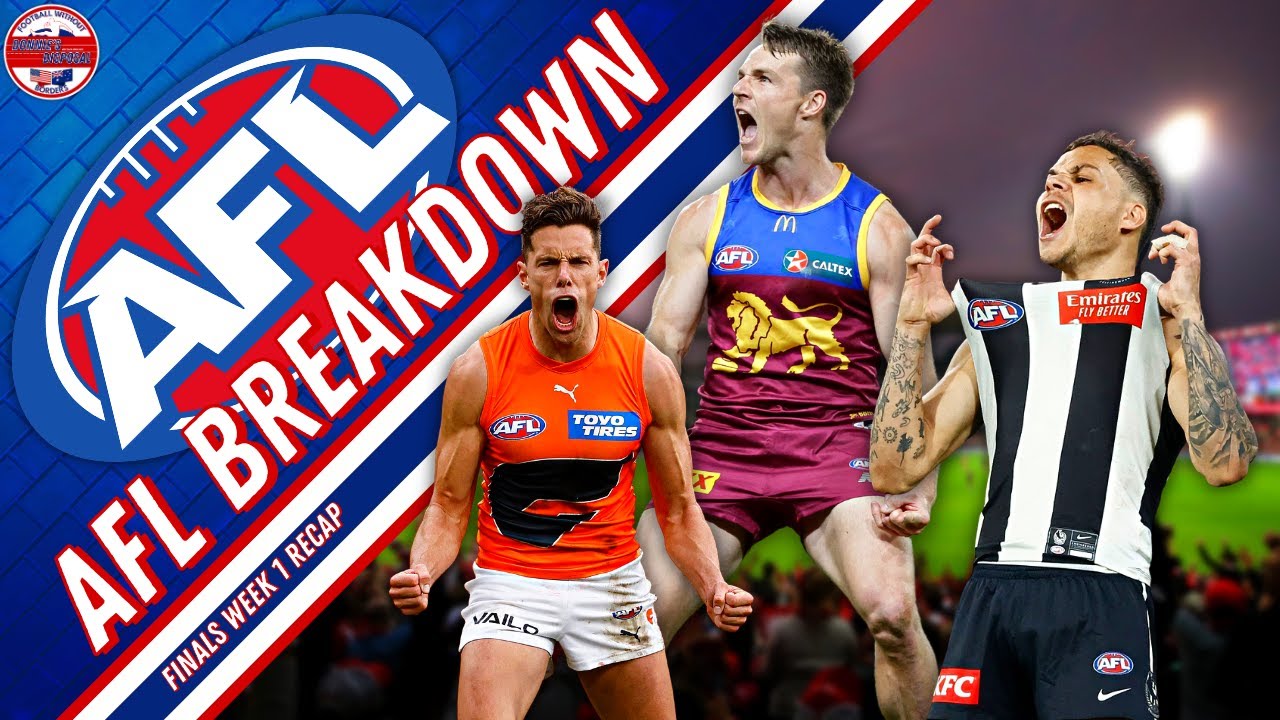 AFL Finals Week 1 Breakdown: They Finally Won - YouTube