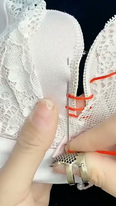 trik menjahit belahan BH (Bra) #tips #shorts