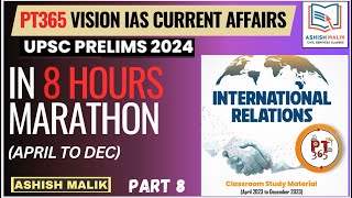 (P-8)VisionIAS PT365 INTERNATIONAL RELATIONS 2024 Current Affairs #upsc #pt365 #world #prelims2024