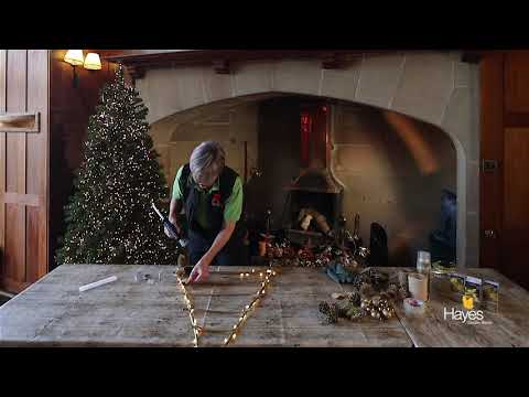 How to decorate a hanging twig tree for Christmas