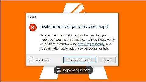 Fivem error invalid modified game files x64a.rpf