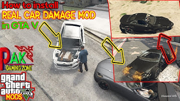 How to install REAL CAR DAMAGE mod in gta v in urdu/hindi step by step//BY PAK GAMING ZONE//.