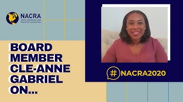 #NACRA2020 Conference w/ NACRA Board Member Dr Cle-Anne Gabriel