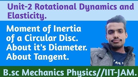 Moment of Inertia of a Circular Disc About it