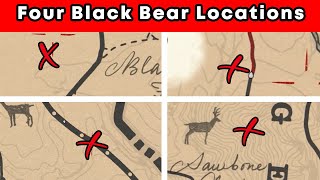 4 Black Bear Locations - Master Hunter 5 Challenge: RDR2 EASY Guide
