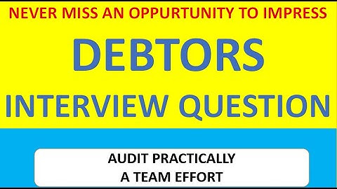Debtors Interview question| #interviewquestions| CA Aman Shaw