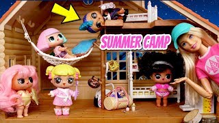 LOL Dolls Go to Barbie Summer Camp - Baby Goldie \& Punk Boi Adventures