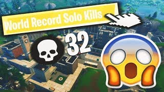 FORTNITE WORLD RECORD SOLO (32 Kills) CRAZY GAME!!