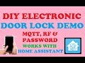 DIY MQTT RF IOT Door Lock Demo for Home Assistant