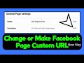 How To Change Facebook Page URL 2026 | Change Facebook Page Username | Custom URL Facebook Page