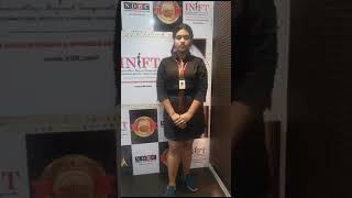 Student SpeakINIFT Kolkata, Newton,Tamanna Chanda 4th Semester Fashion Design &Mgmt.Studies