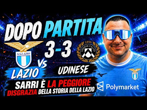 Video LAZIO UDINESE 3-3 Sarri e? la peggiore disgrazia della storia della Lazio