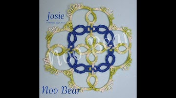 Shuttle Tatting: The Josie Motif with woven picots