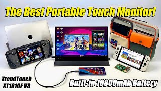 The Best Portable Monitor! BuiltIn 10800mAh Battery, 15.6', Xtend Touch V3 HandsOn