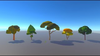 Low Poly Trees & Leaves Unity Asset Pack