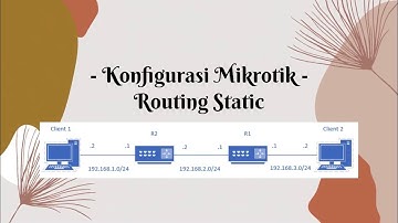 Konfigurasi Mikrotik dengan Routing Static di VMware [2 Router - 2 Client]