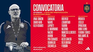 Lista de preparación de Luis de la Fuente para la EURO 2024 | 🔴 SEFUTBOL