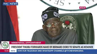 President Tinubu Forwards Name Of Bernard Doro To Senate As Nominee