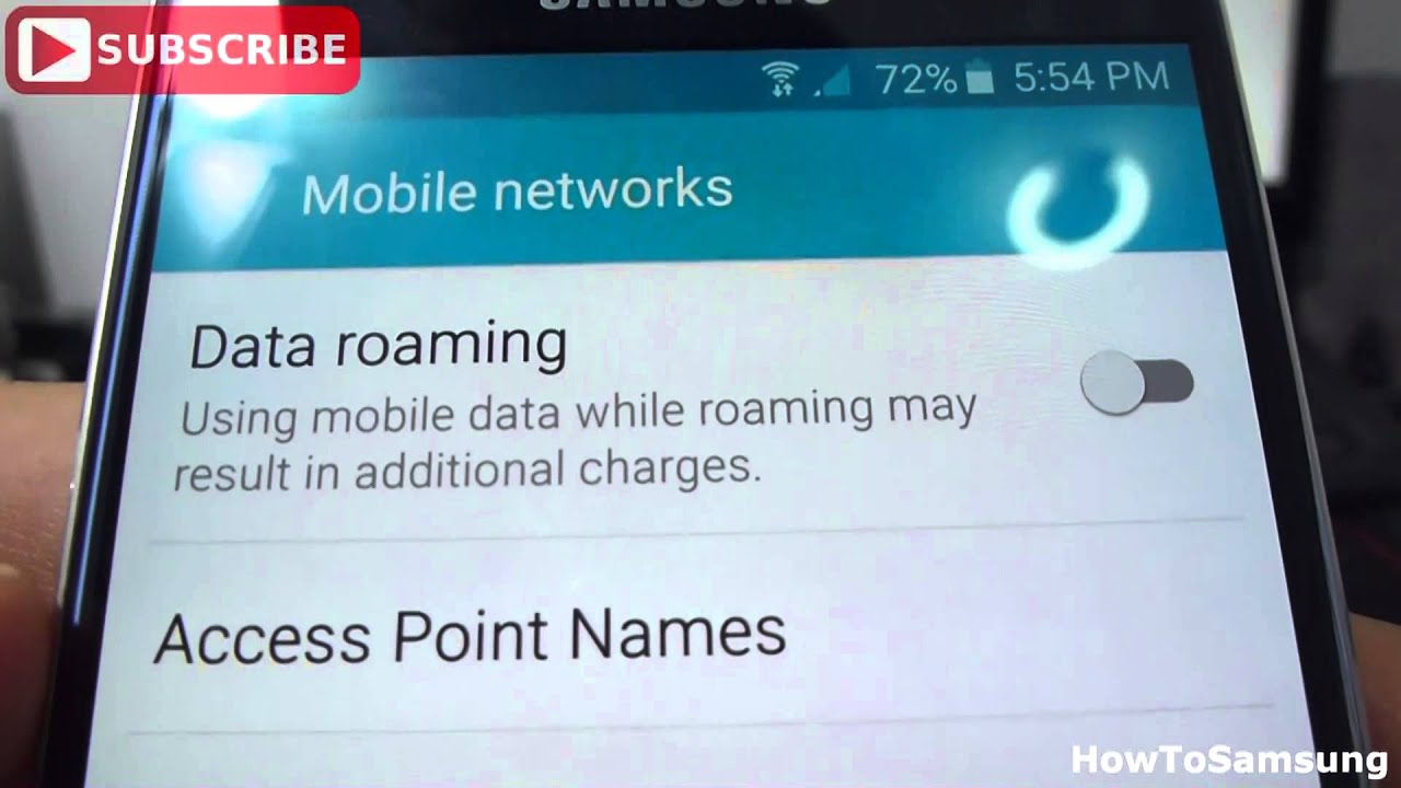 How to Disable or Enable Data Roaming Samsung Galaxy S6 Basic Tutorials