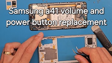 Samsung a41 a415 volume and power button replacement step by step voice guide